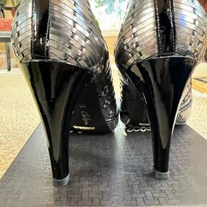 Cole Haan peep toe pumps